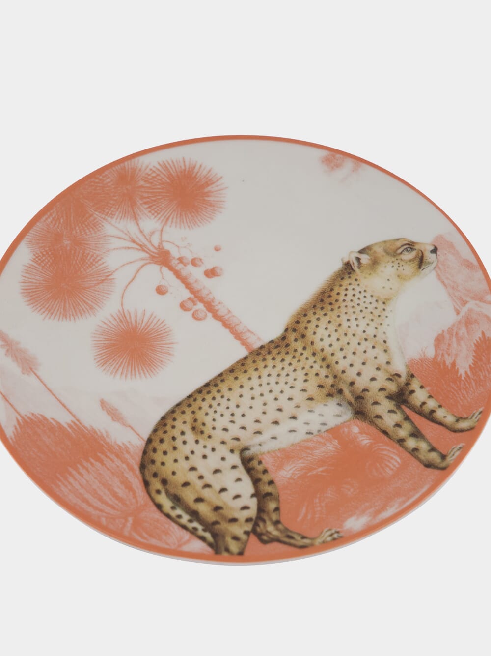 La Menagerie Ottomane Leopard Dessert plate