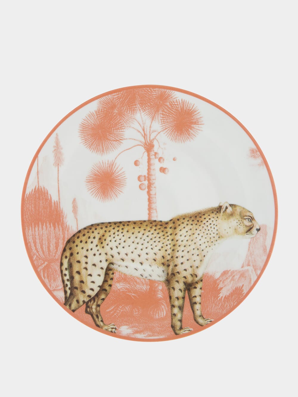 La Menagerie Ottomane Leopard Dinner Plate