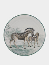 Les Ottomans La Menagerie Ottomane Zebra dessert plate