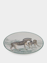 Les Ottomans La Menagerie Ottomane Zebra dessert plate