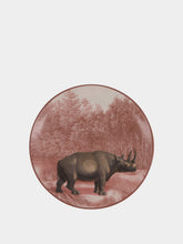 Les Ottomans La Menagerie Ottomane Rhino dessert plate