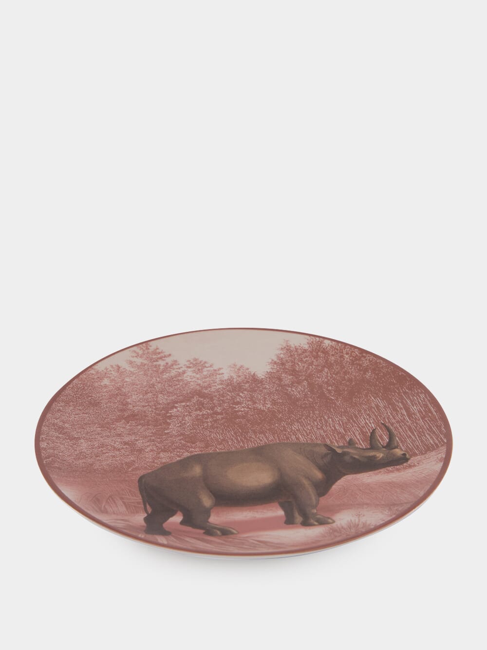 La Menagerie Ottomane Rhino dinner plate