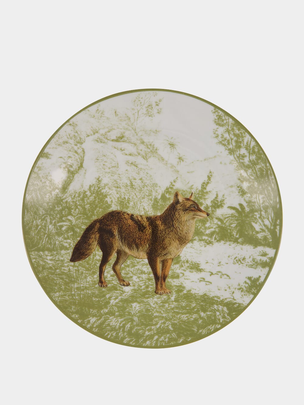 La Menagerie Ottomane Wolf dessert plate