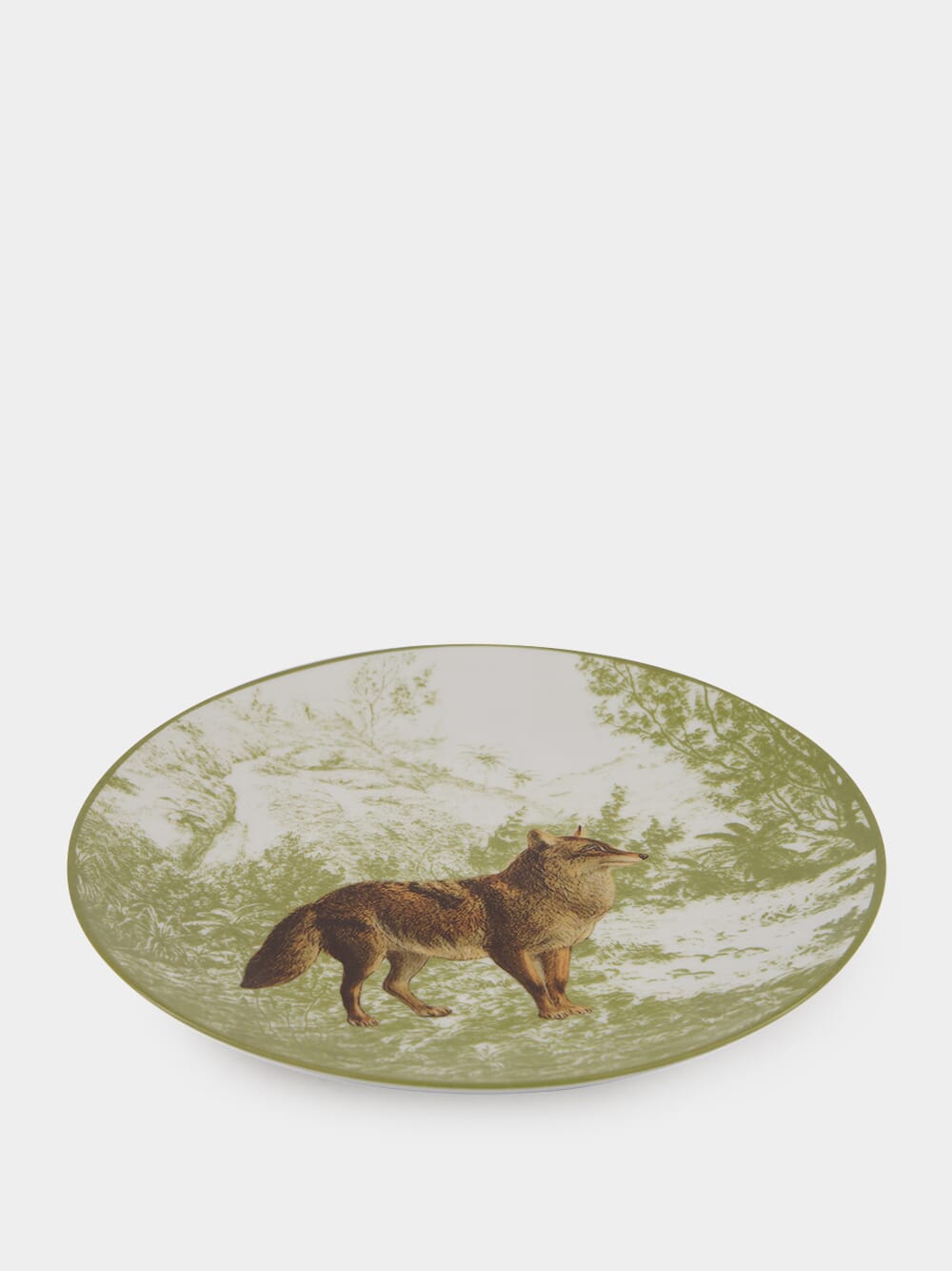 La Menagerie Ottomane Wolf dessert plate