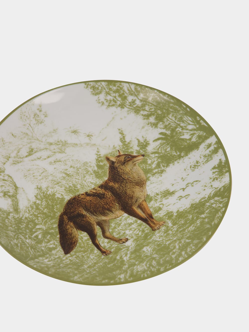 La Menagerie Ottomane Wolf dessert plate