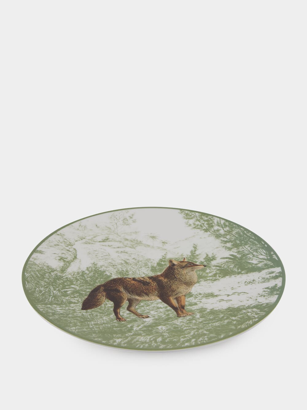 La Menagerie Ottomane Wolf dinner plate