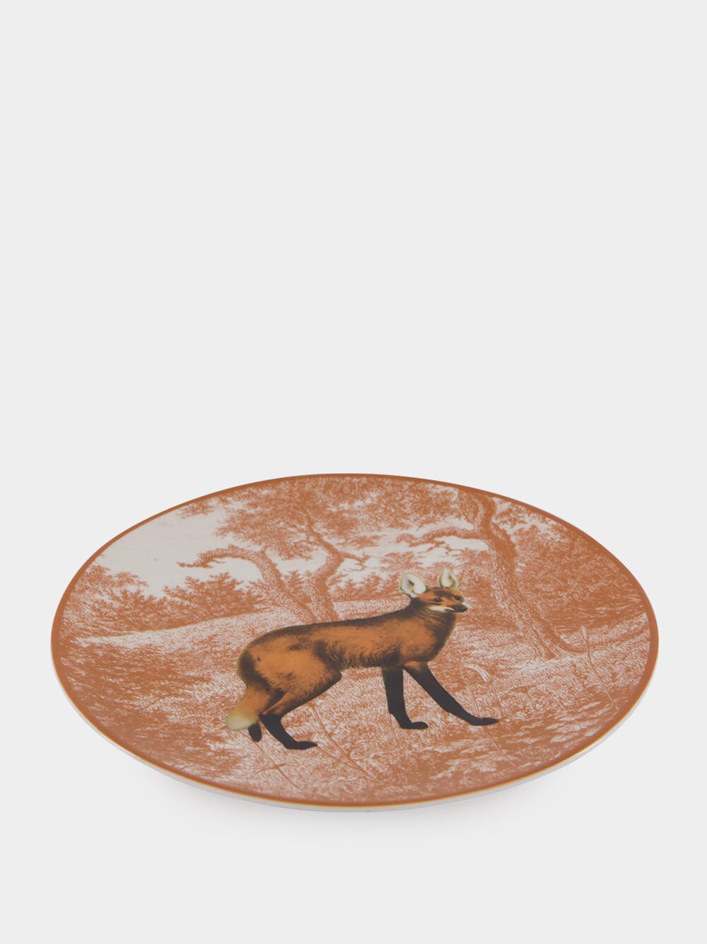 La Menagerie Ottomane Maned Wolf dessert plate