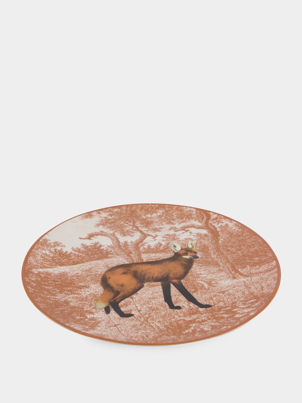 La Menagerie Ottomane Maned Wolf Dinner plate