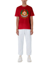 Casablanca Red Casa Crest Printed T-Shirt