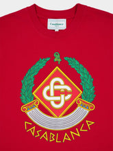 Casablanca Red Casa Crest Printed T-Shirt