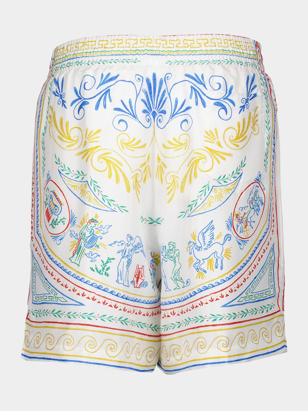 Crayon Vase Silk Twill Printed Shorts