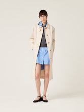 Miu Miu Sapphire Blue Striped Cotton Dress