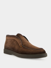 Santoni Brown Suede Detroit Desert Boots
