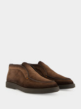 Santoni Brown Suede Detroit Desert Boots