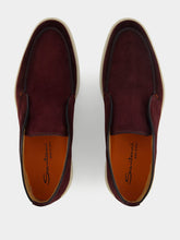 Santoni Almond-Toe Suede Boots