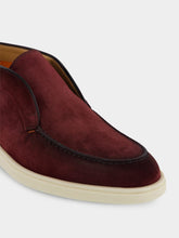 Santoni Almond-Toe Suede Boots