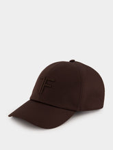 Tom Ford Brown Canvas and Leather Cap