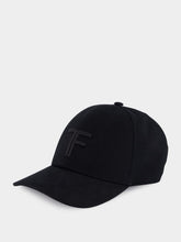 Tom Ford Black Canvas Cap with TF Logo