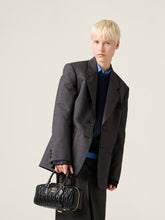 Miu Miu Slate Grey Prince of Wales Checked Jacket