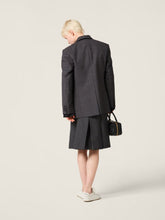 Miu Miu Slate Grey Prince of Wales Checked Jacket
