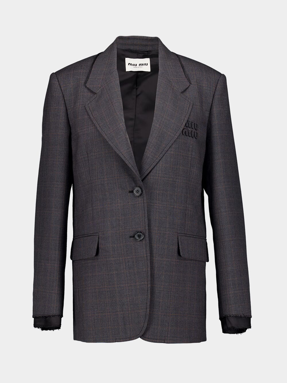 Slate Grey Prince of Wales Checked Jacket