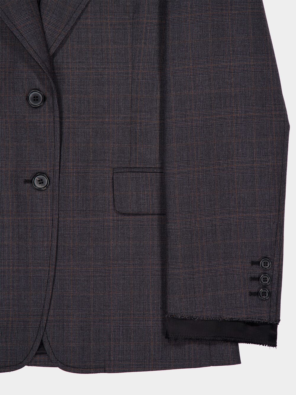 Slate Grey Prince of Wales Checked Jacket