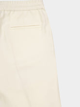 Brunello Cucinelli Cream Linen-Cotton Drawstring Pants