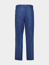 Brunello Cucinelli Lightweight Denim Drawstring Trousers