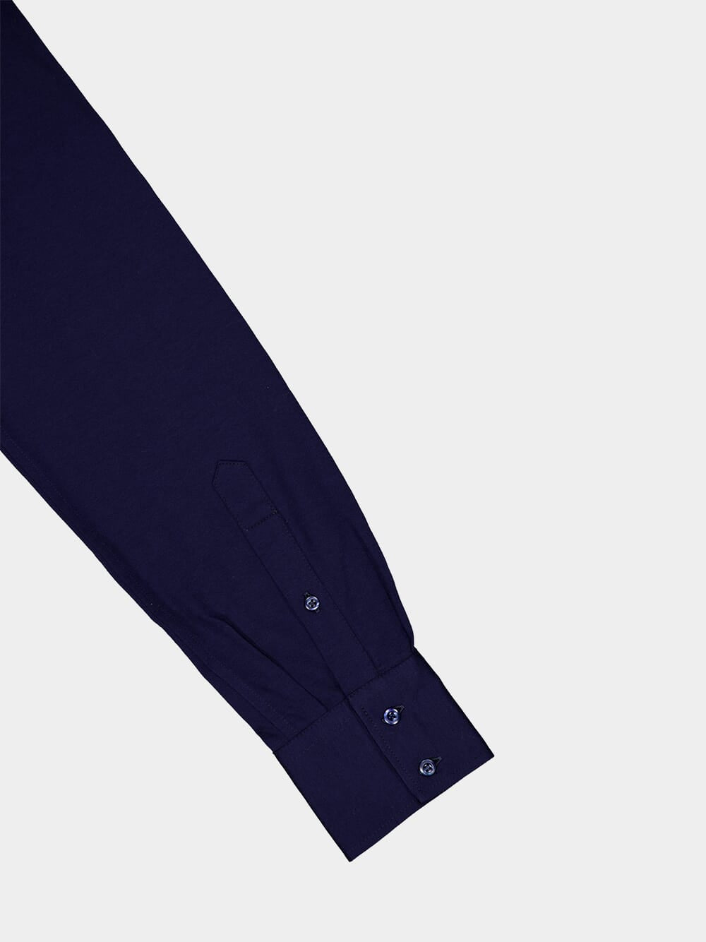 Navy Cotton Piqué Shirt