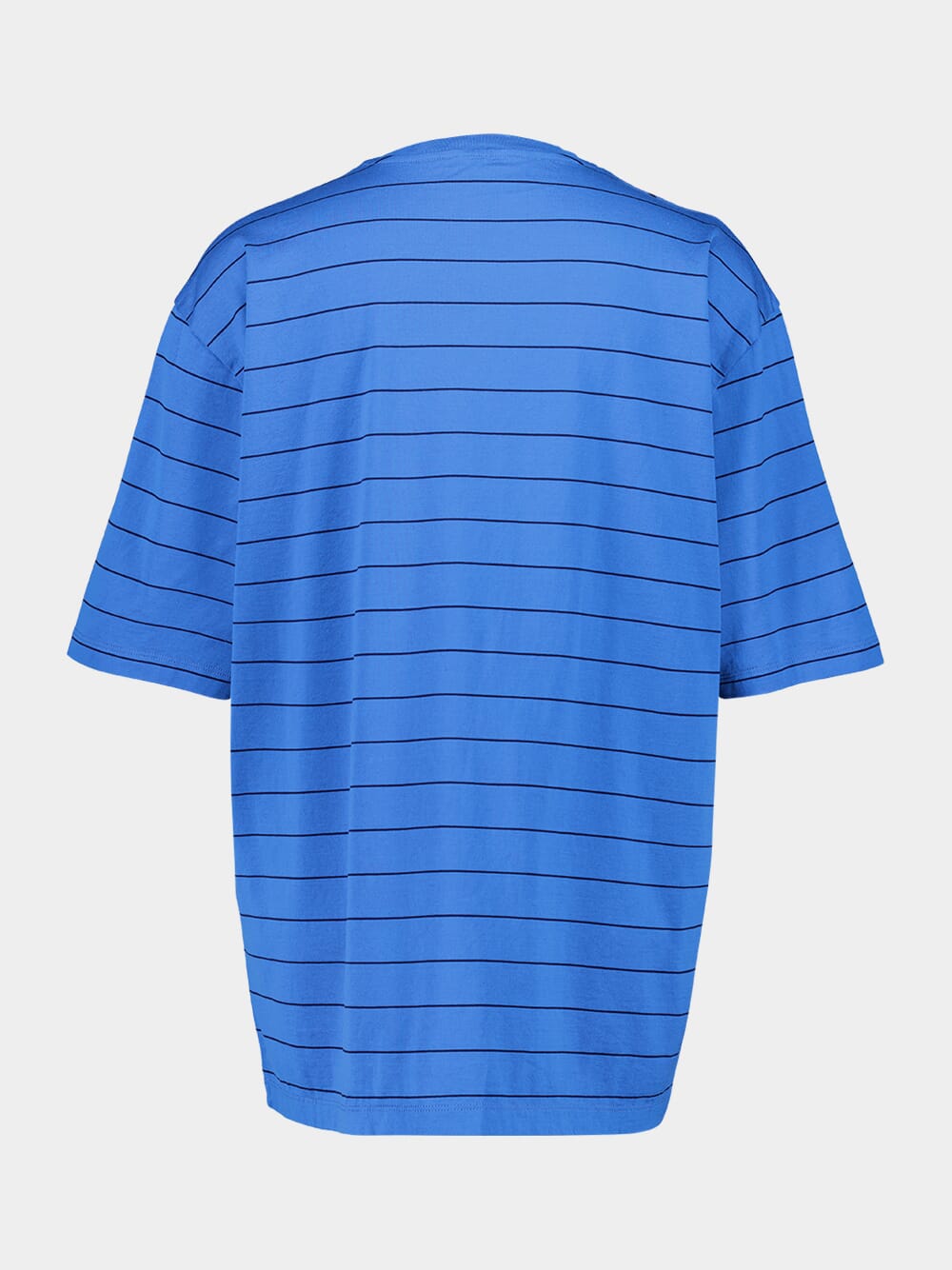 Blue Striped Cotton Jersey T-Shirt