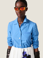 Miu Miu Sapphire Blue Poplin Shirt