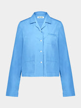 Miu Miu Sapphire Blue Poplin Shirt