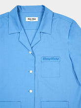 Miu Miu Sapphire Blue Poplin Shirt