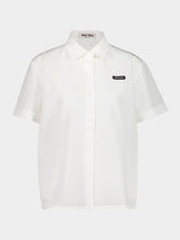 Miu Miu White Slubbed Poplin Shirt