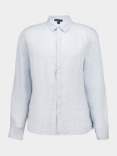 James Perse Light Blue Classic Linen Shirt