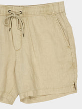 James Perse Light Khaki Linen Drawstring Shorts