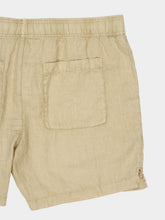 James Perse Light Khaki Linen Drawstring Shorts