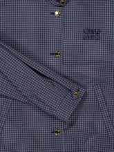 Miu Miu Navy Checked Technical Blouson Jacket