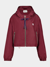 Miu Miu Amaranth Red Technical Fabric Blouson Jacket