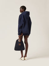 Miu Miu Navy Jersey Hoodie Jacket