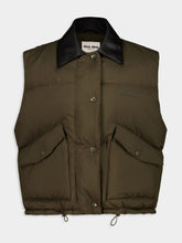 Miu Miu Military Green Recycled Polyester Gilet