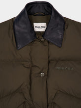 Miu Miu Military Green Recycled Polyester Gilet