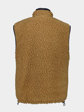 Miu Miu Camel and Royal Blue Teddy Down Vest