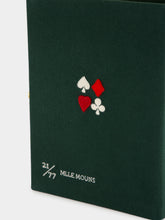 Olympia Le-Tan Green Queen of Cards Book Clutch