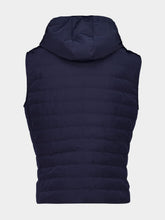 Brunello Cucinelli Blue Padded Hooded Vest