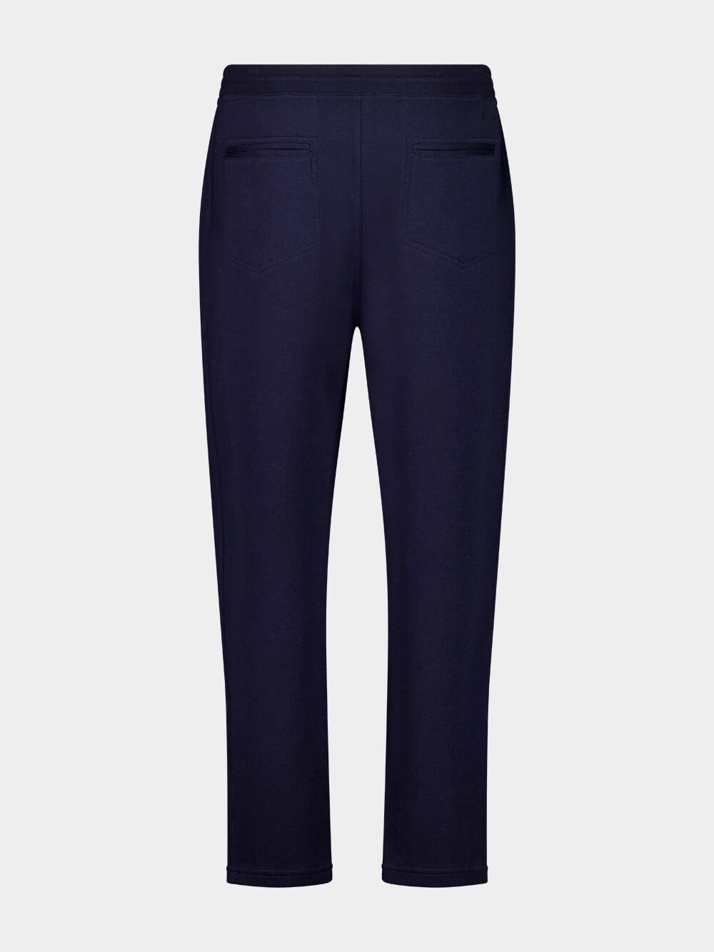 Navy Blue Casual Fit Cotton Pants