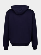 Brunello Cucinelli Cobalt Cashmere and Silk Blend Zip Hooded Sweatshirt