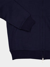 Brunello Cucinelli Cobalt Cashmere and Silk Blend Zip Hooded Sweatshirt