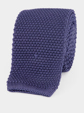 Brunello Cucinelli Denim Blue Silk Knit Tie