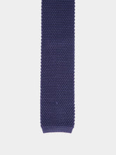Brunello Cucinelli Denim Blue Silk Knit Tie